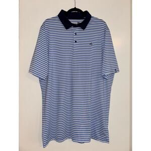 KJUS men’s blue striped polo